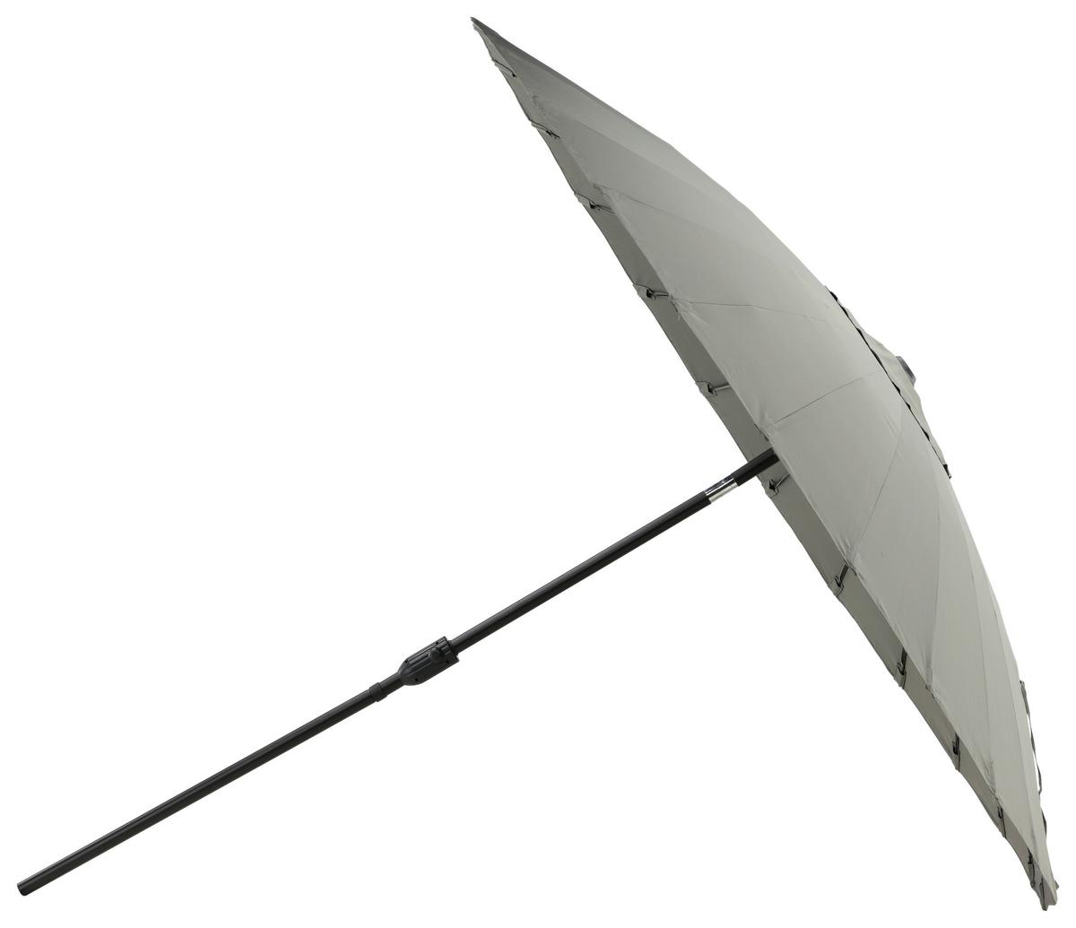 Sonnenschirm Palmetto ca. 270x270 Grau - Grau, KONVENTIONELL (270/270cm) - Gardenson