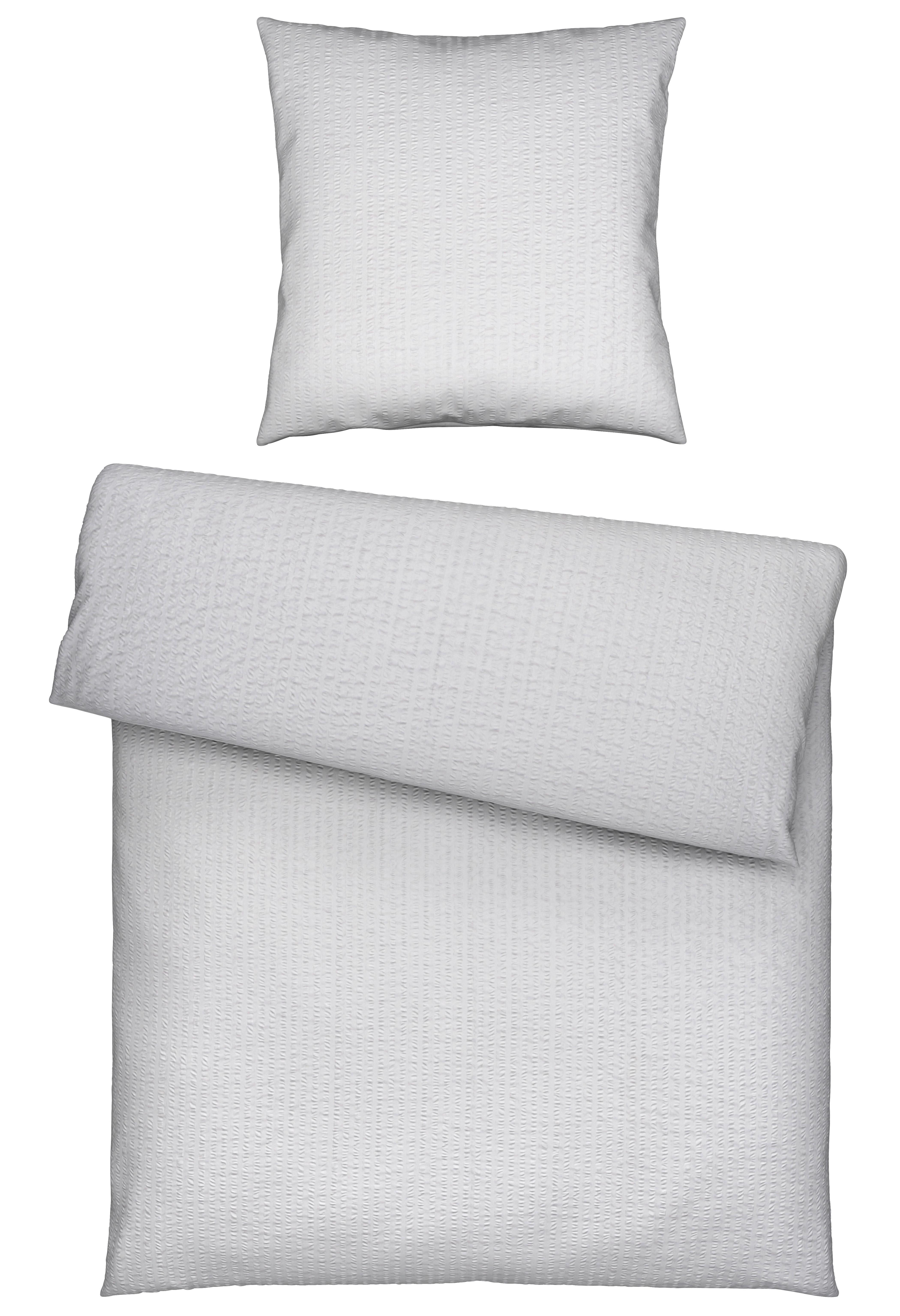 Bettwäsche Gisela Hellgrau ca. 135x200cm - Hellgrau, Textil (135/200cm) - Modern Living