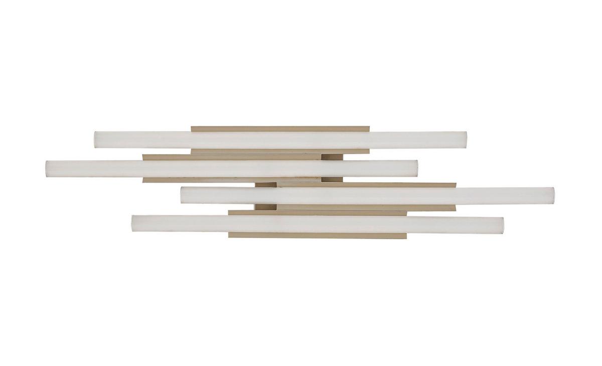 LED-Deckenleuchte Lir Champagner max. 30 Watt - Champagner, MODERN, Kunststoff/Metall (68/15cm) - Mömax