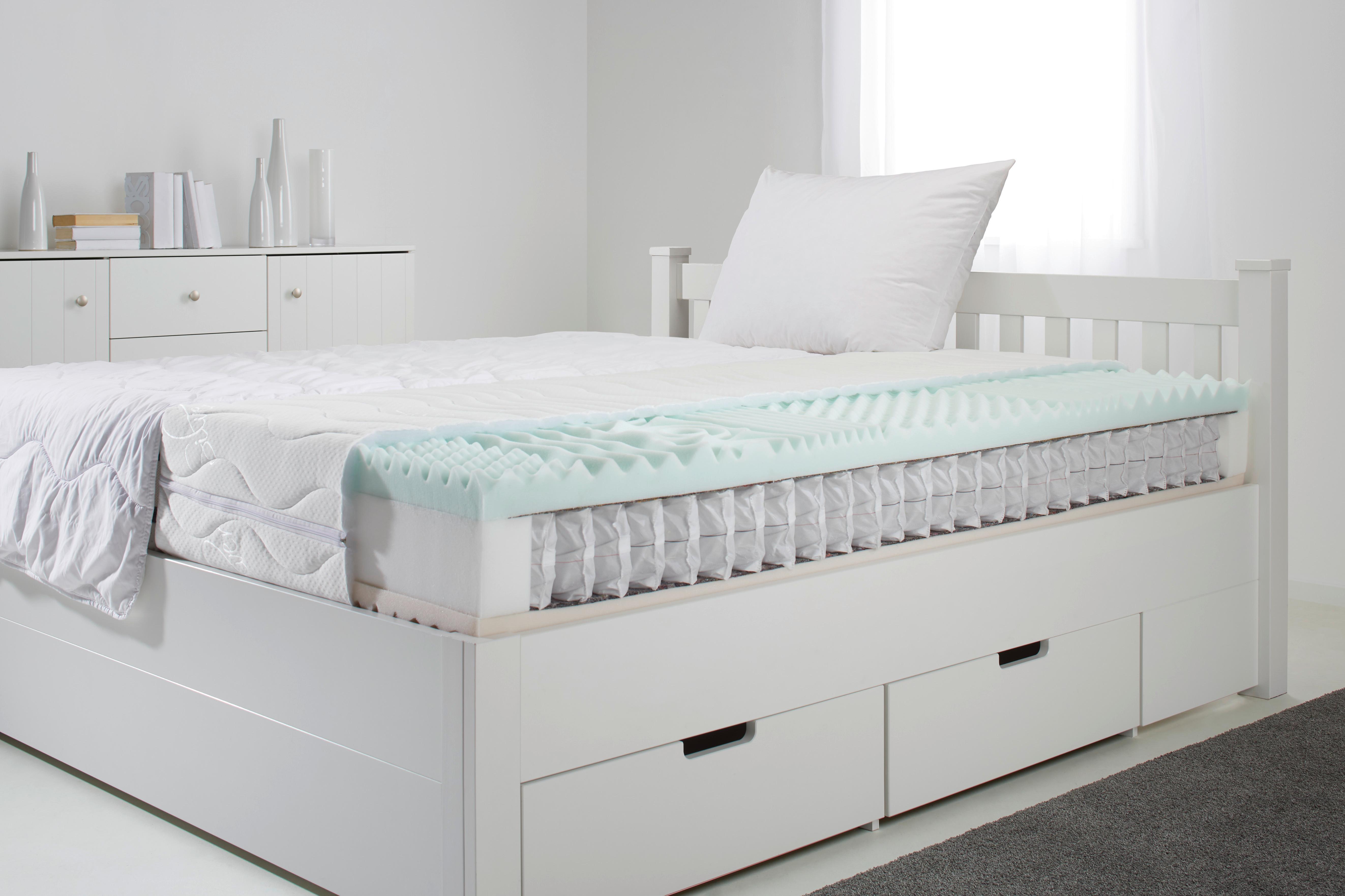 Taschenfederkernmatratze ca. 160x200cm - Weiss (160/200cm) - Nadana