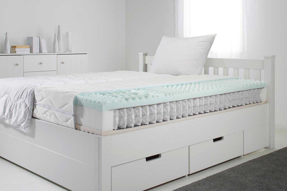 Taschenfederkernmatratze ca. 160x200cm - Weiss (160/200cm) - Nadana