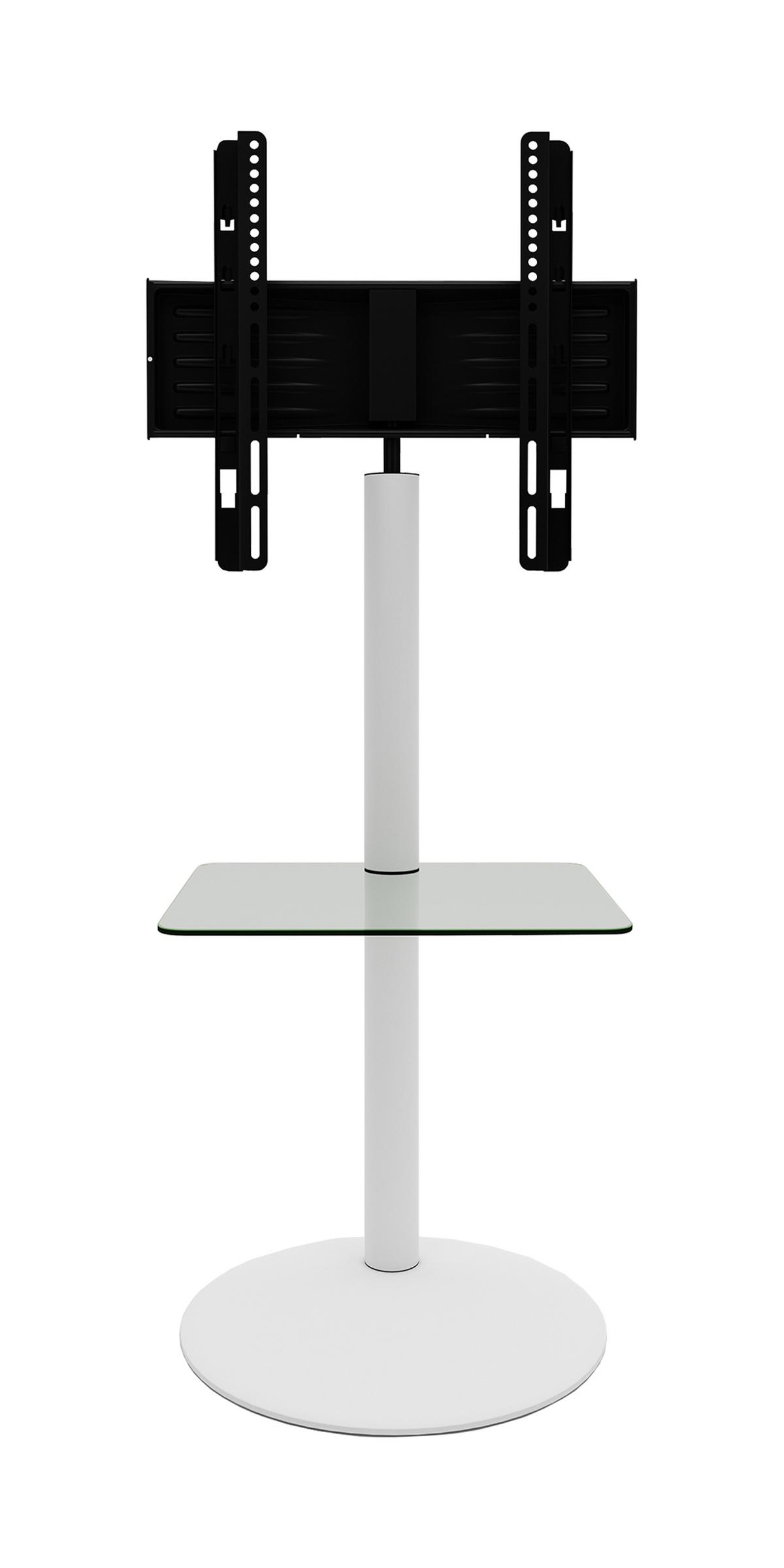 Stojalo Za Tv Cirla - bela/prozorno, Basics, kovina/steklo (55/100/45cm) - MID.YOU