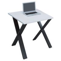 Pisalna Miza Lona, Bela, Črna, 80x80cm - črna/bela, Moderno, kovina/leseni material (80/80/76cm) - MID.YOU