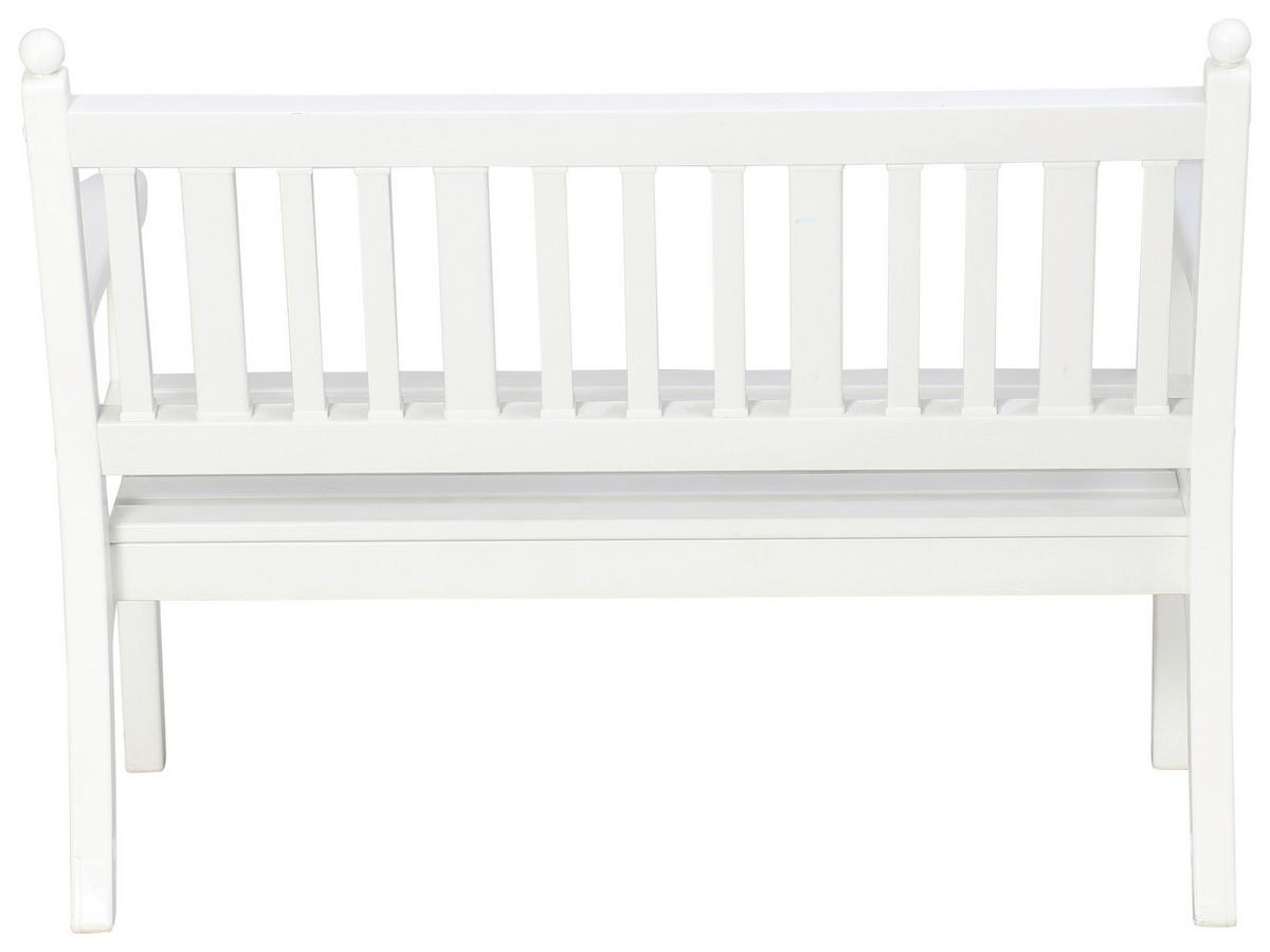 Gartenbank Weiß - Weiß, MODERN, Kunststoff (115/88/69cm) - Gardenson