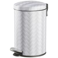 Treteimer Mason ca. 12l - Schwarz/Weiß, KONVENTIONELL, Kunststoff/Metall (25/41cm) - Modern Living