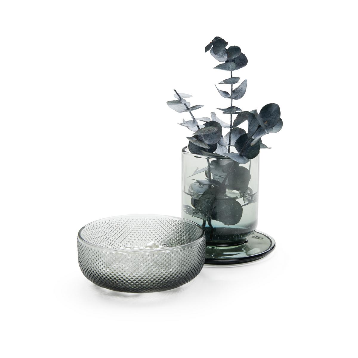 Posuda Dekorativna Smoked - siva, staklo (10/13cm) - Modern Living