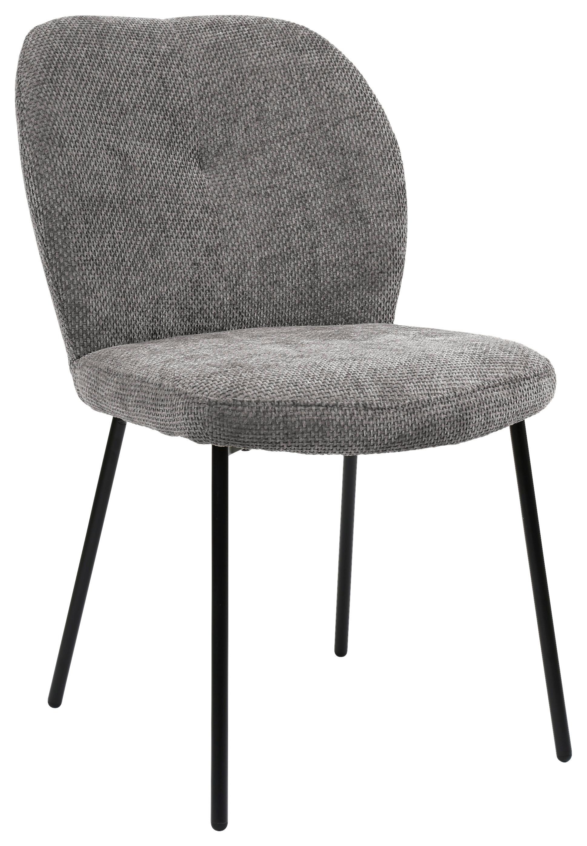 Stuhl Mara Grau/Schwarz - Schwarz/Grau, LIFESTYLE, Holz/Textil (52/87/64cm) - Mömax