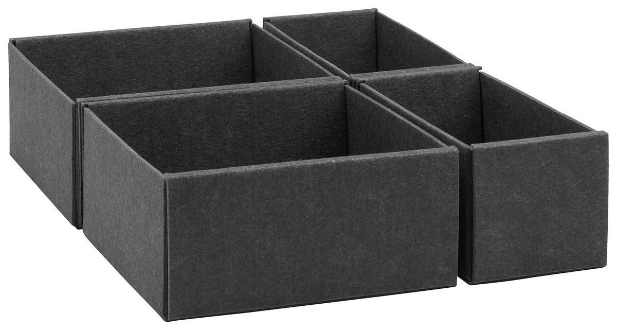 Predalnik Unit - S -Ext- - siva, Konvencionalno, tekstil (22,5/21,5/10,5cm) - Premium Living