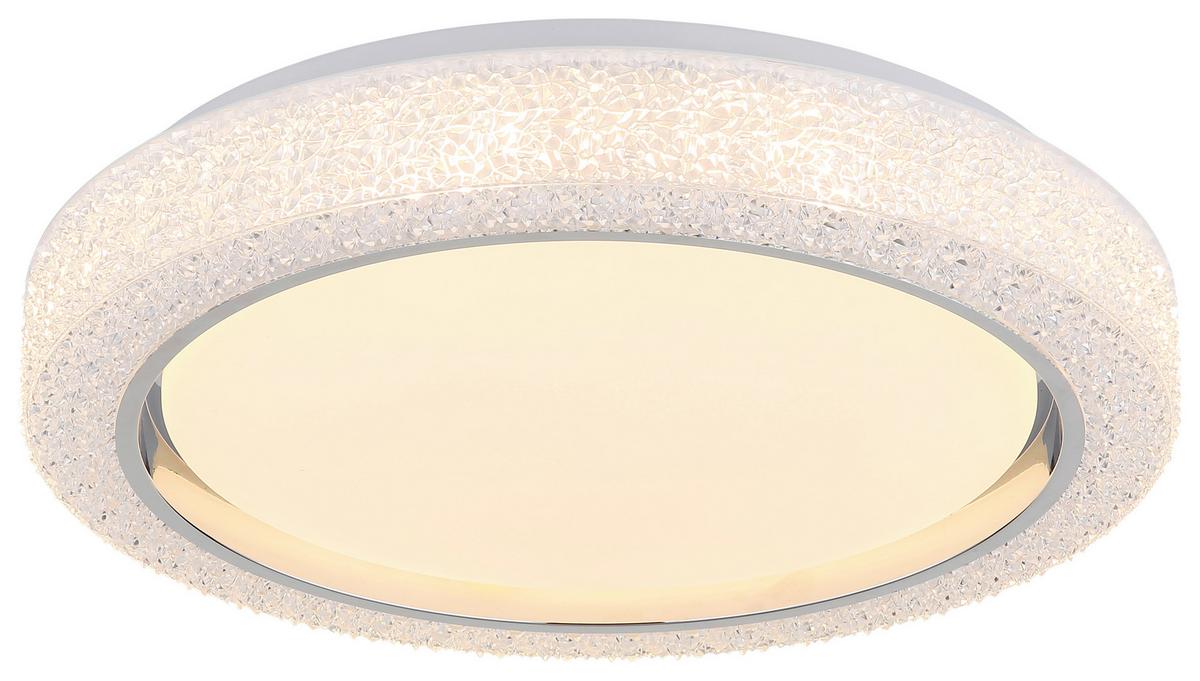 Led Stropna Svjetiljka Liami - bijela, Design, metal/plastika (40/8cm)