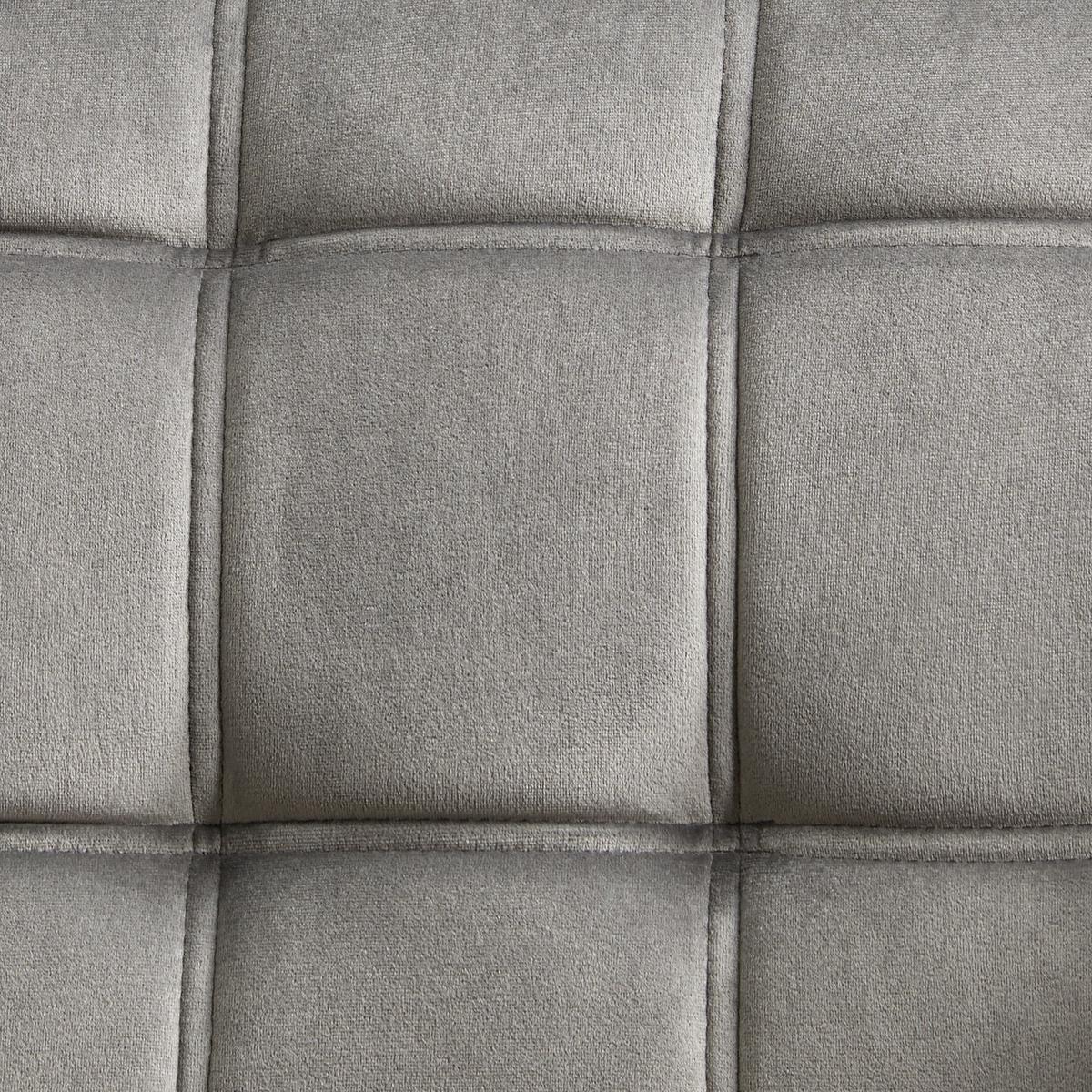 Dvosed Monique, Temno Siva, Žamet - temno siva, Moderno, tekstil/les (127/76/74,5cm) - Bessagi Home