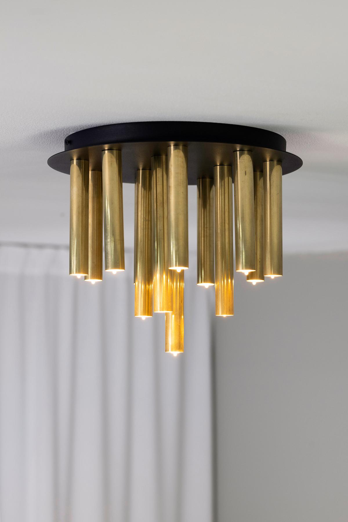 Deckenleuchte Gocce Ceiling Messingfarben max. 10 Watt - Messingfarben, Basics, Metall (35/35/29cm) - Markslöjd