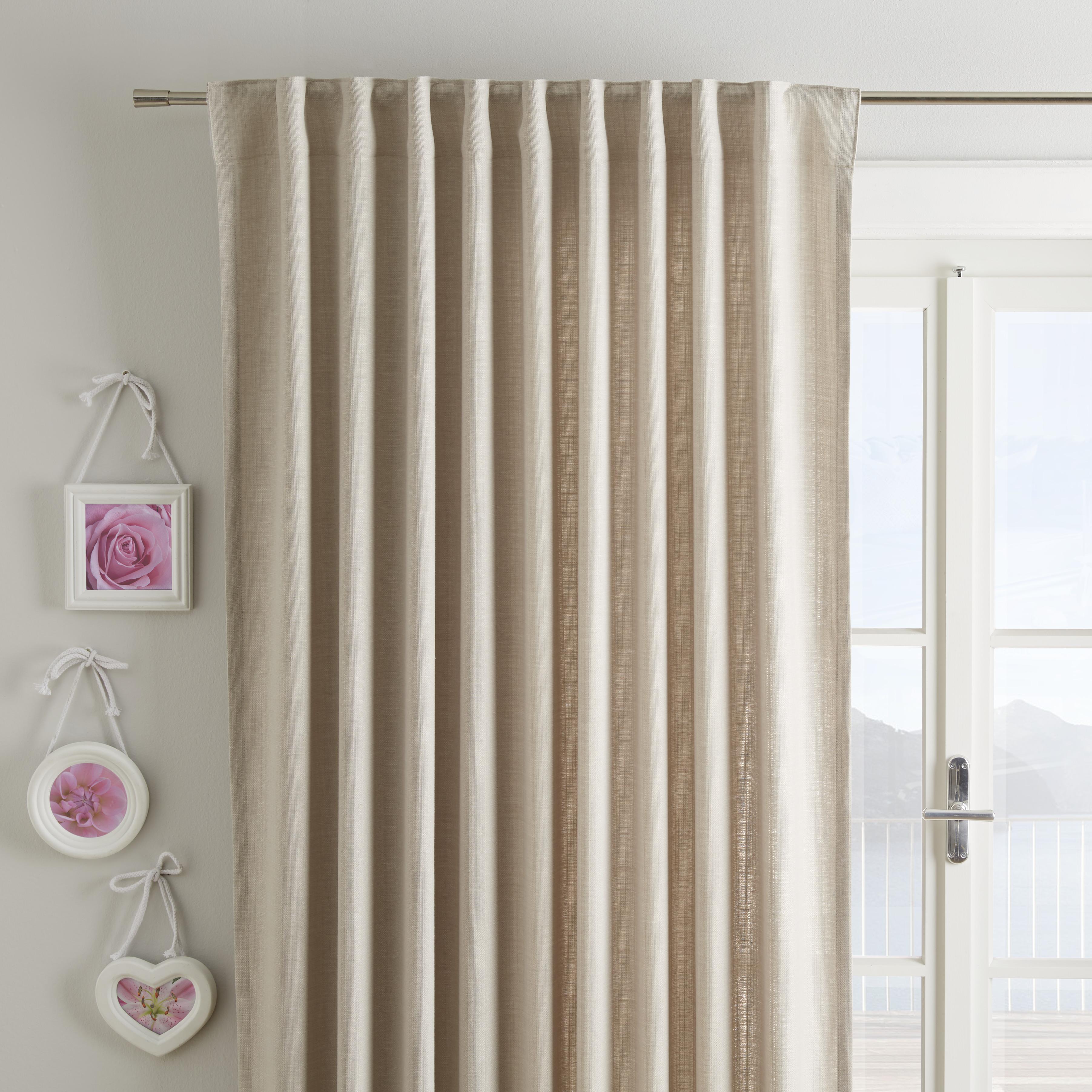 Končana Zavesa Leo -Akt- - peščene barve, tekstil (135/255cm) - Premium Living