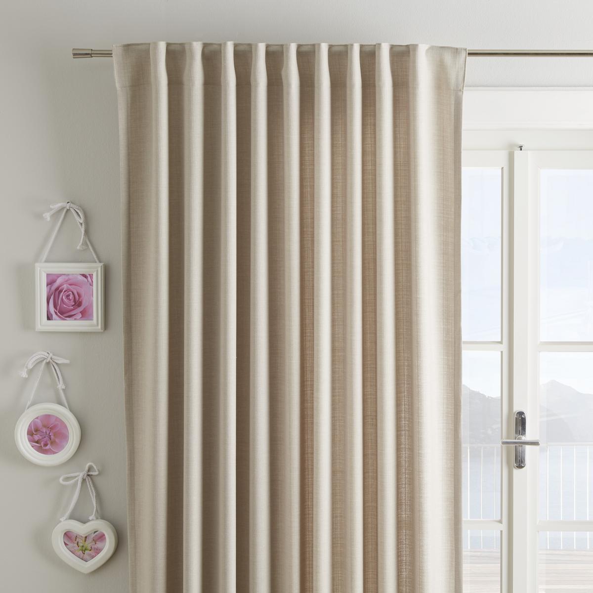 Fertigvorhang Leo in Sand ca. 135x255cm - Sandfarben, Textil (135/255cm) - Premium Living