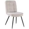Stuhl Nova Beige - Beige/Schwarz, MODERN, Textil/Metall (48/89/67cm) - Premium Living