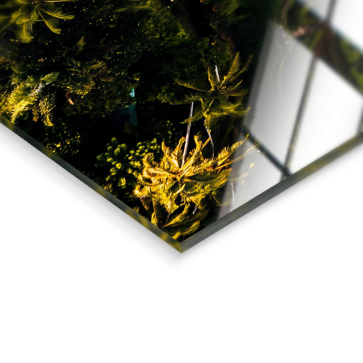 Glasbild Multicolor ca. 120x80cm - Multicolor, Basics, Glas/Papier (120/80cm)