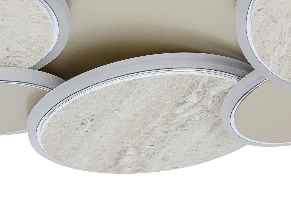 Led Mennyezeti Lámpa Stoni - krómszínű/Pezsgő, Modern, műanyag/fém (52/6cm) - Mömax