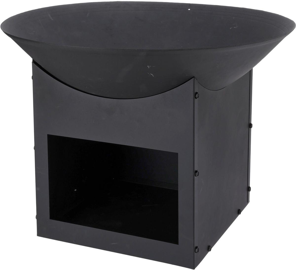 Tűzrakóhely Sam - fekete, fém (33/33/30-35cm)