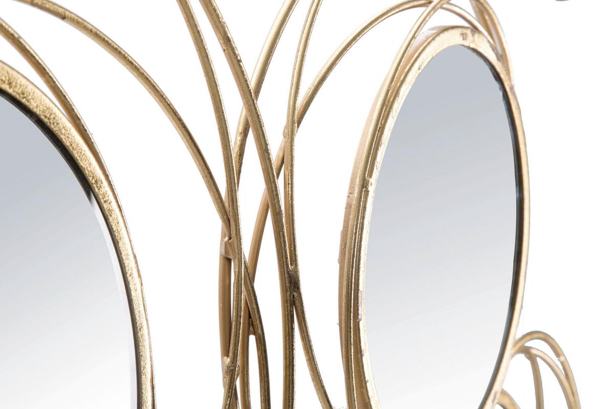 Wanddeko Goldfarben ca. 124x53cm - Goldfarben, Basics, Glas/Metall (124/53/4cm)
