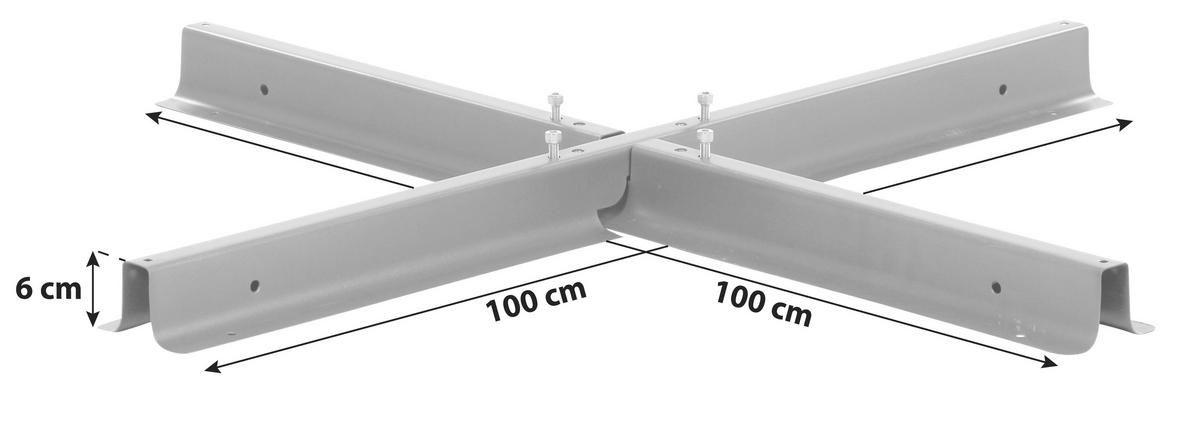 Schirmständer Metall C21165 - Anthrazit, KONVENTIONELL, Metall (100/6/100cm) - Siena Garden