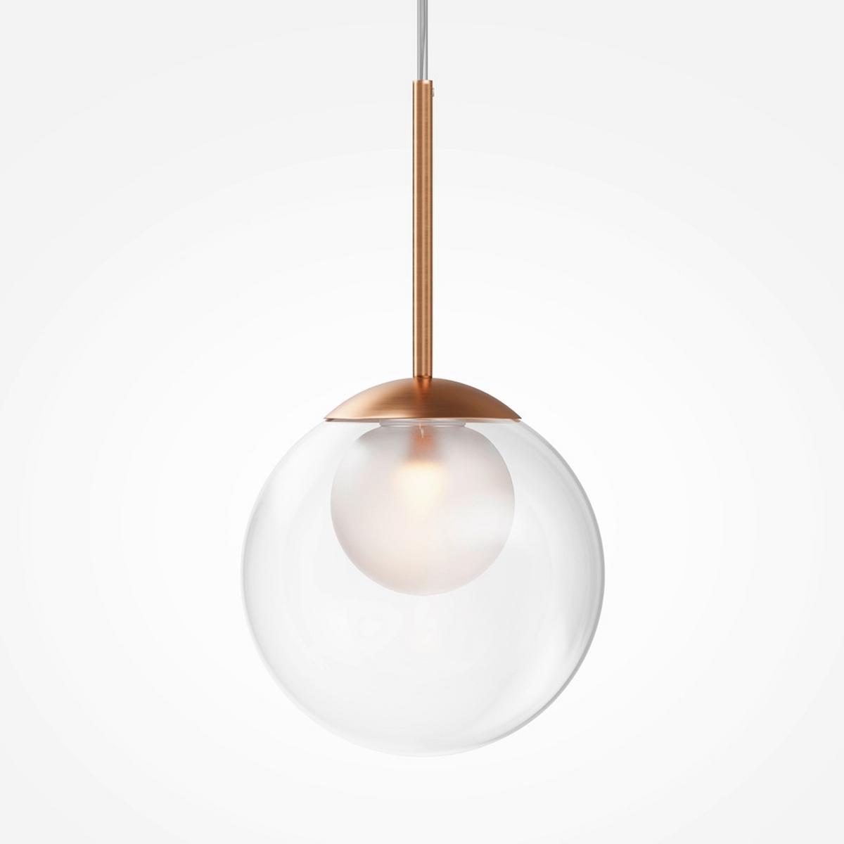 Pendelleuchte Basic Form Goldfarben max. 20 Watt - Goldfarben, Modern, Metall (20/64,1cm) - MAYTONI