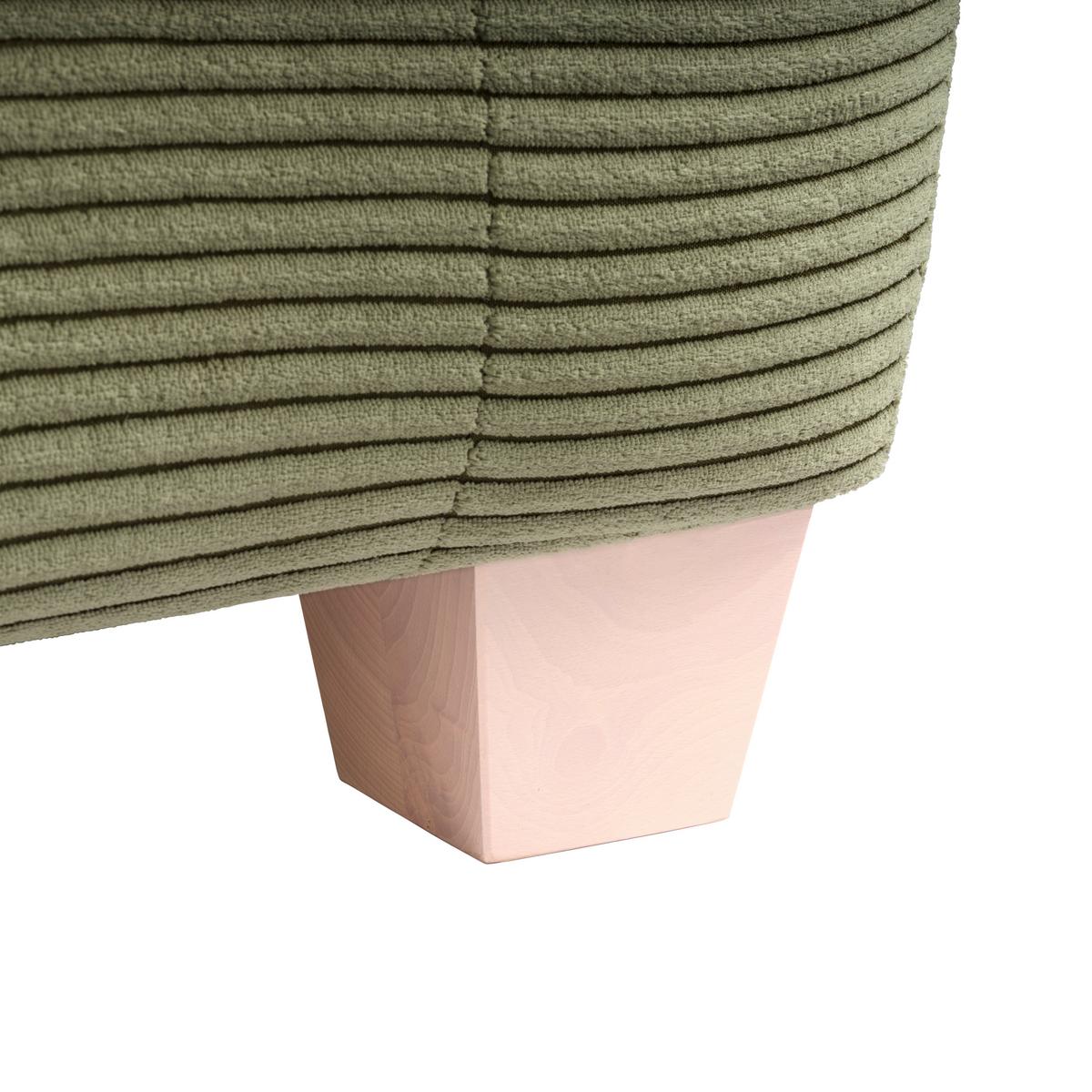3-Sitzer-Sofa Devado Grün - Naturfarben/Grün, Holz/Textil (216/70-85/95cm) - Mömax