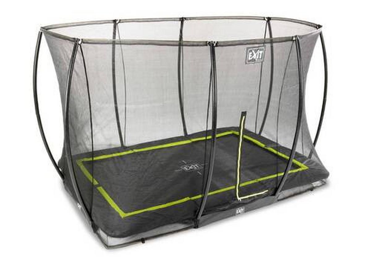 Trampolin Exit Schwarz - Schwarz, KONVENTIONELL, Kunststoff/Metall (305/203/214cm) - EXIT Toys