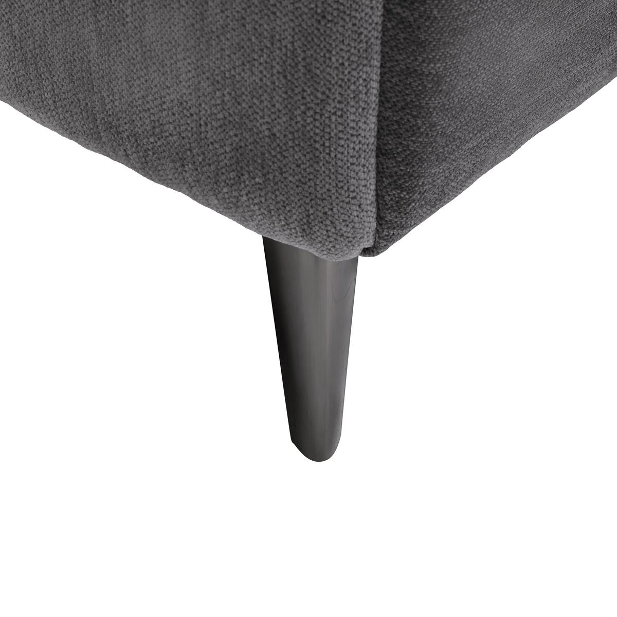 Ecksofa Pisa Anthrazit ca. 173x248cm - Anthrazit/Schwarzchrom, MODERN, Holz/Textil (173/248cm) - Mömax