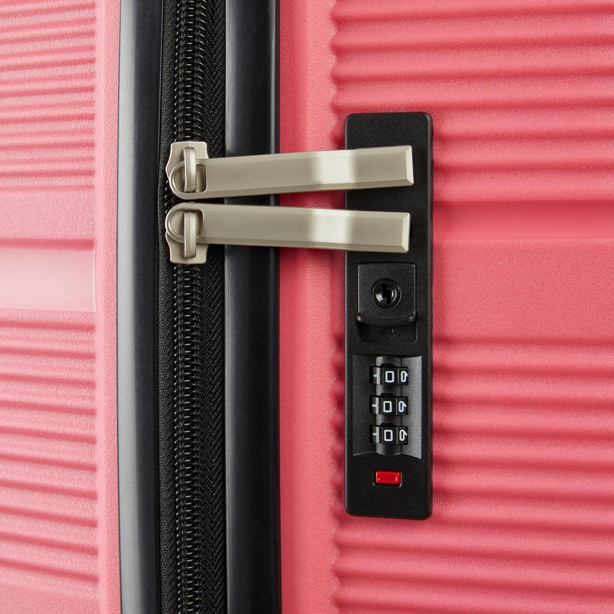 Reisekofferset Capri Pink, 3-teilig - Pink, KONVENTIONELL, Kunststoff/Textil - Mömax