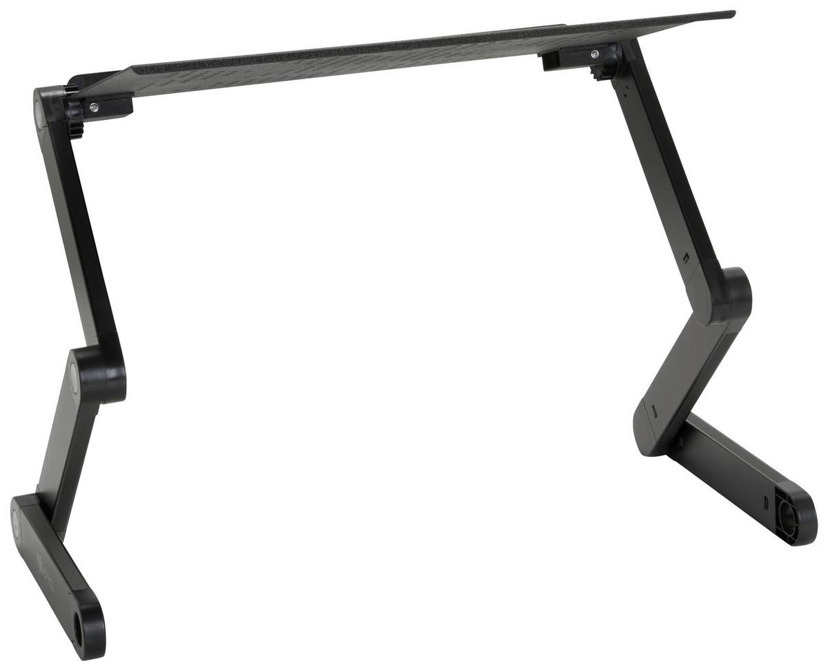 Schreibtischaufsatz Vm-Sa II Schwarz - Schwarz, Basics, Metall (52,5/4-39,5/25,5cm) - MID.YOU