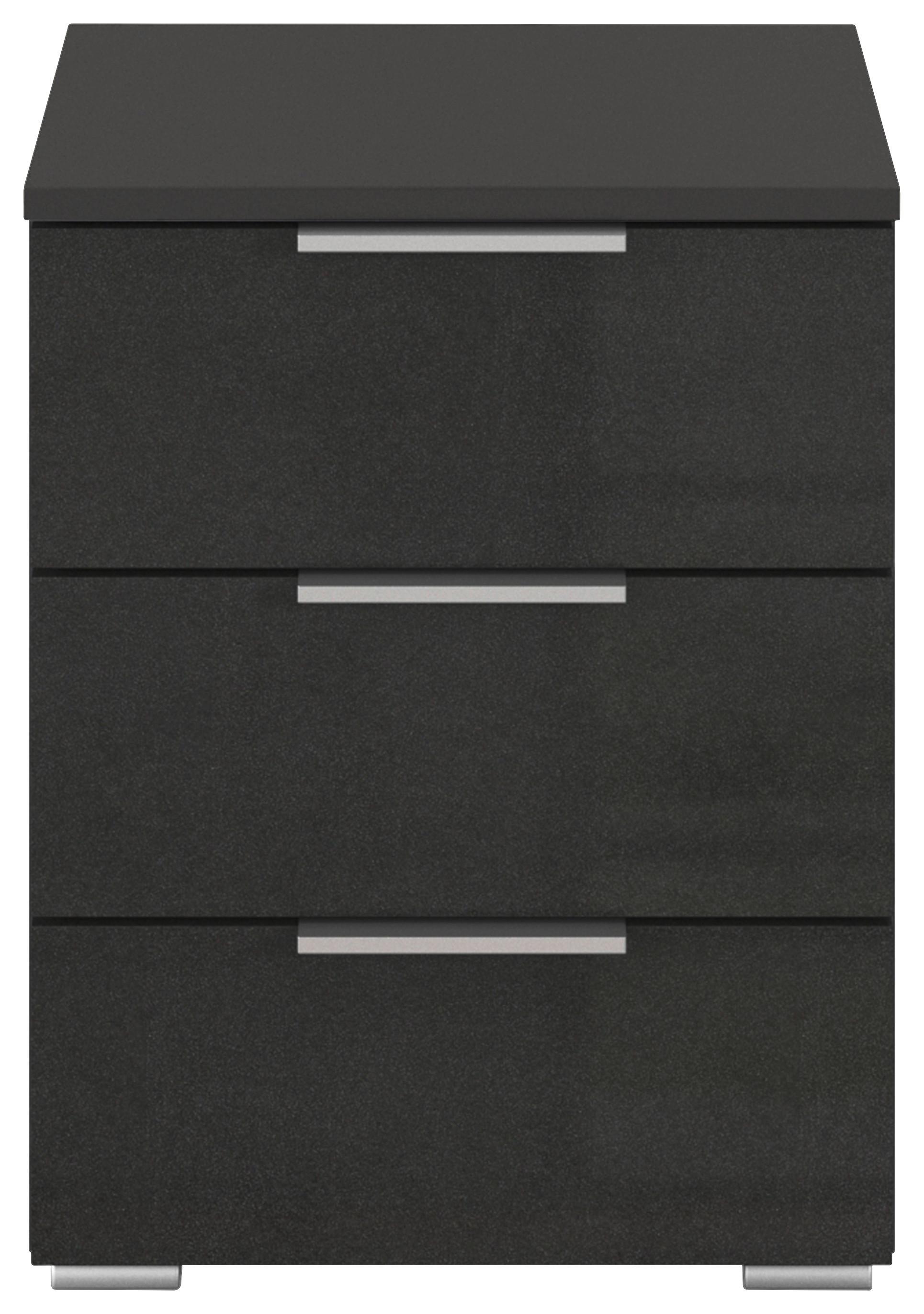 Noptiera Mars 3l-Hg - gri lucios intens/gri, Basics, material pe bază de lemn (40/52/40cm) - Modern Living