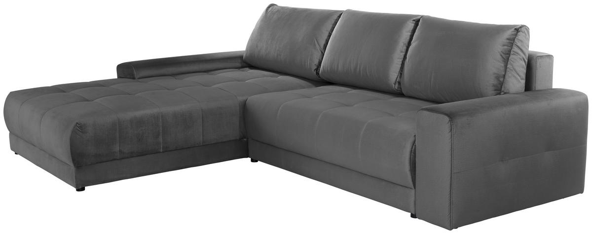 Canapea modulară Adria - gri închis, Modern, textil (213/308cm) - Based