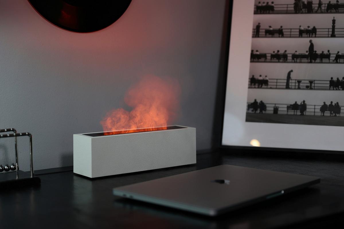 Diffuser Fire&More Weiß ca. 200ml - Weiß, Design, Kunststoff (24,7/6,6/7,7cm) - Mömax