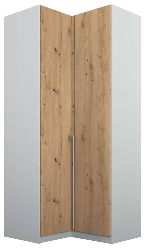 DULAP PE COLT ALABAMA - gri deschis/stejar Artisan, Modern, material pe bază de lemn (100/229/102cm)