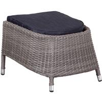 Gartenhocker Juan Grau - Grau, Basics, Kunststoff/Textil (56/42/54cm) - Gardenson