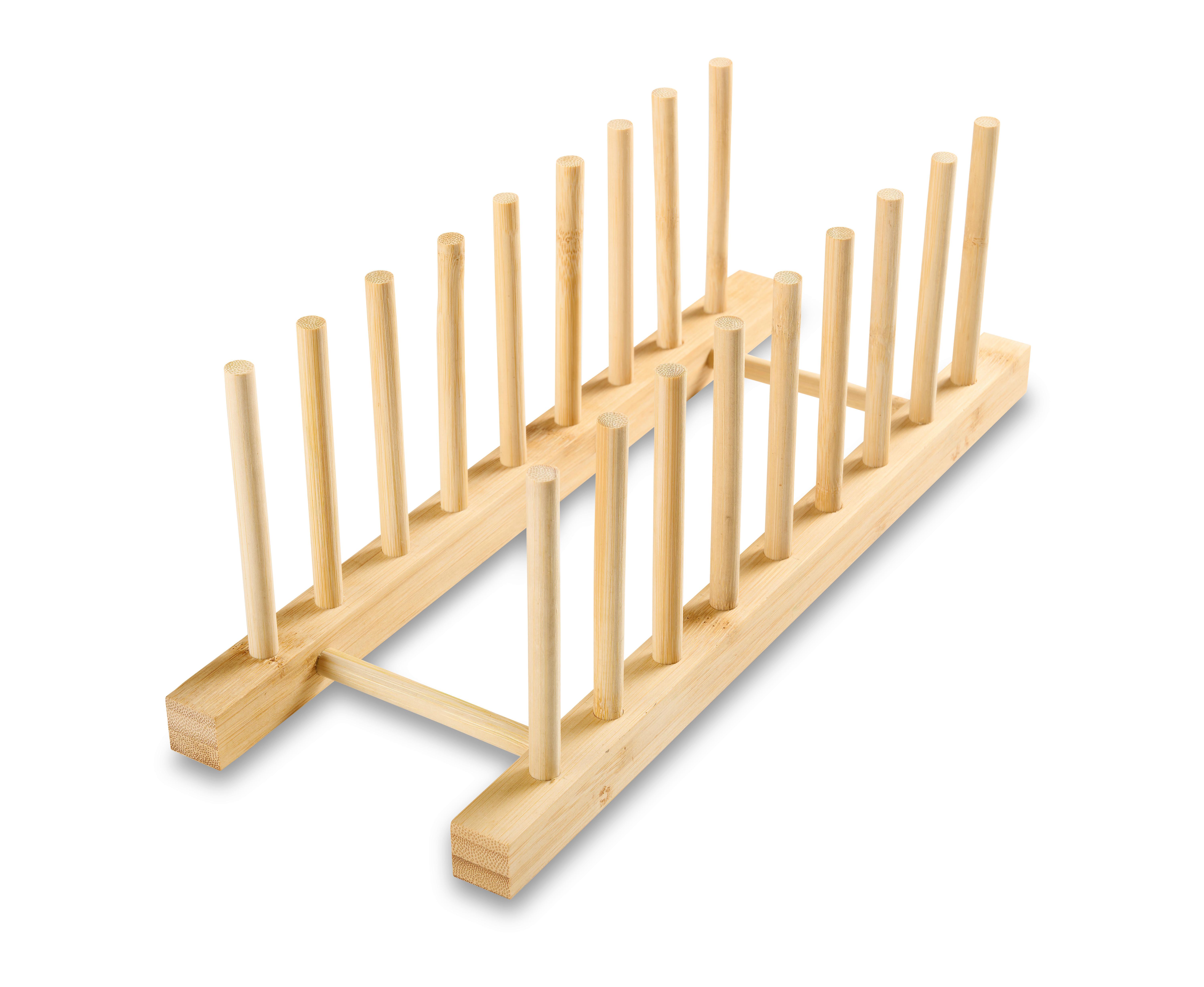 TALLRIKSSTÄLL ALEXA - naturfärgad, Klassisk, trä (34/12/11cm) - Modern Living