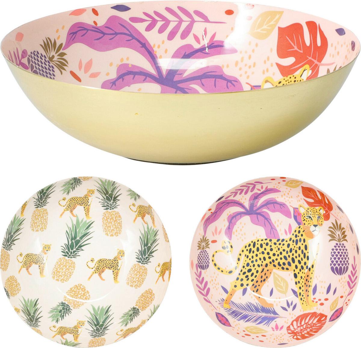 Dísztál Boho - többszínű, fém (20/5cm)