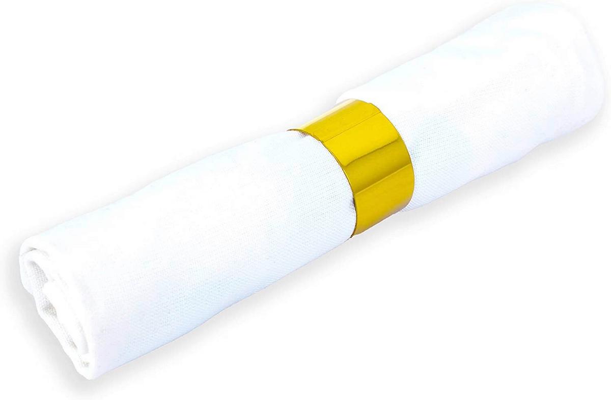 Szalvétagyűrűszett Ew-Nr-2108g - aranyszínű, Basics, fém (4/2,5cm) - Echtwerk