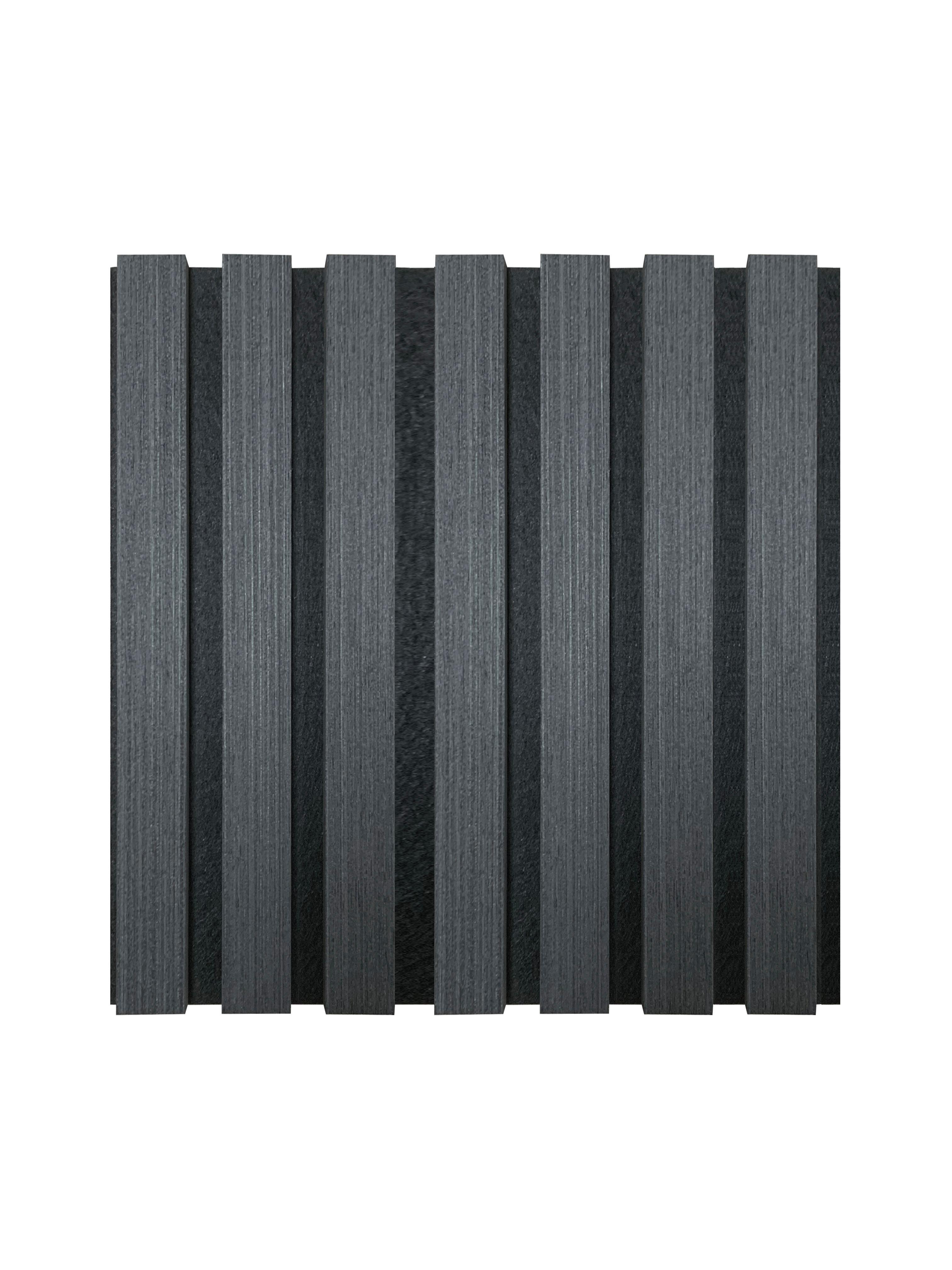 Akustikpaneel Noise Schwarz/Eiche Dunkel - Eiche dunkel/Schwarz, MODERN, Holz/Holzwerkstoff (60/120/2,1cm)