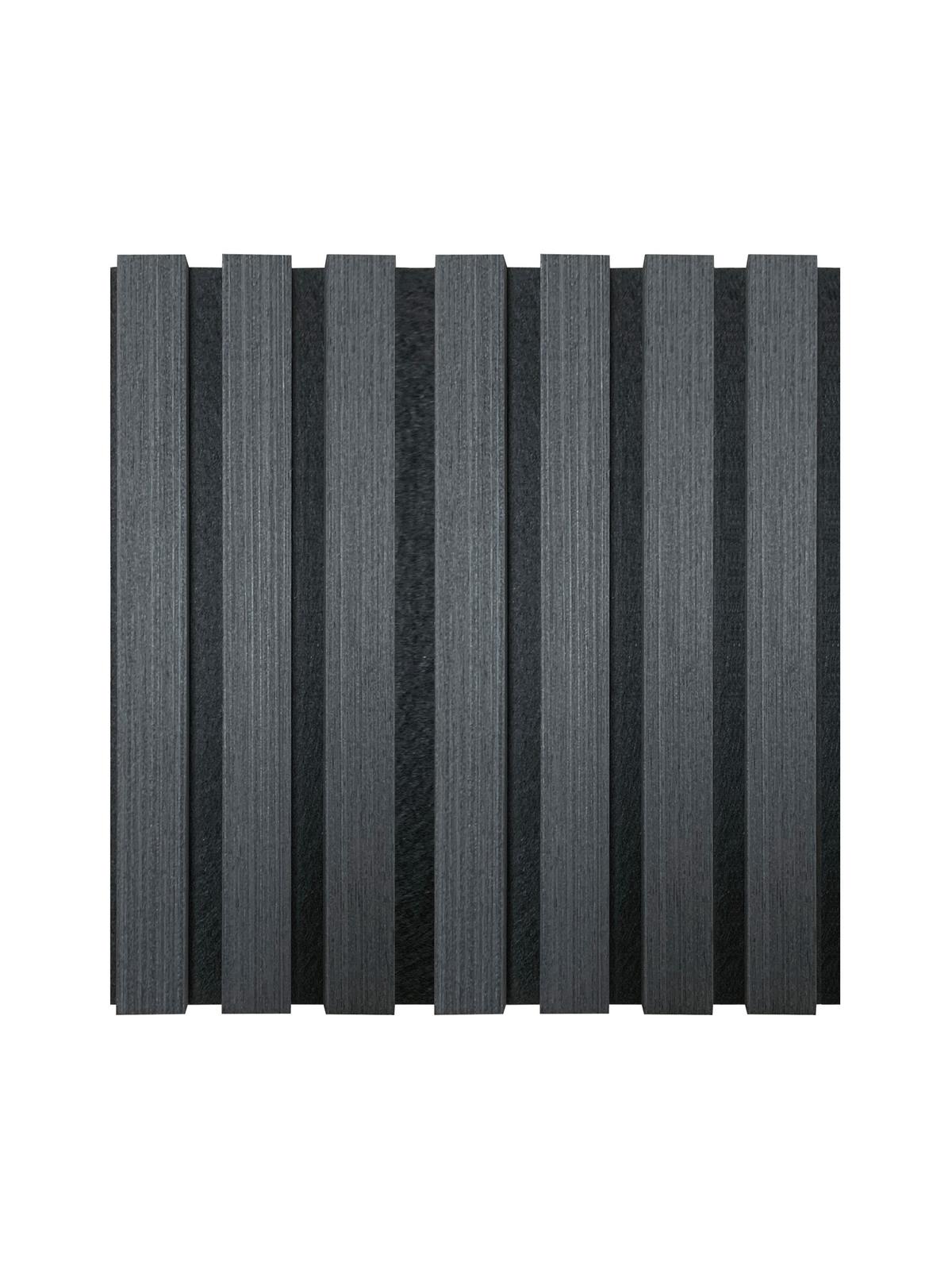 Akustikpaneel Noise Schwarz/Eiche Dunkel - Eiche dunkel/Schwarz, MODERN, Holz/Holzwerkstoff (60/120/2,1cm)