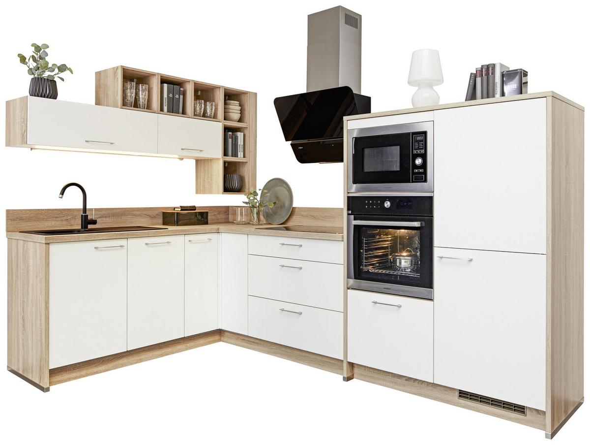 Eckküche Win - Weiß, MODERN, Holzwerkstoff (185/305cm) - Express-Kuechen