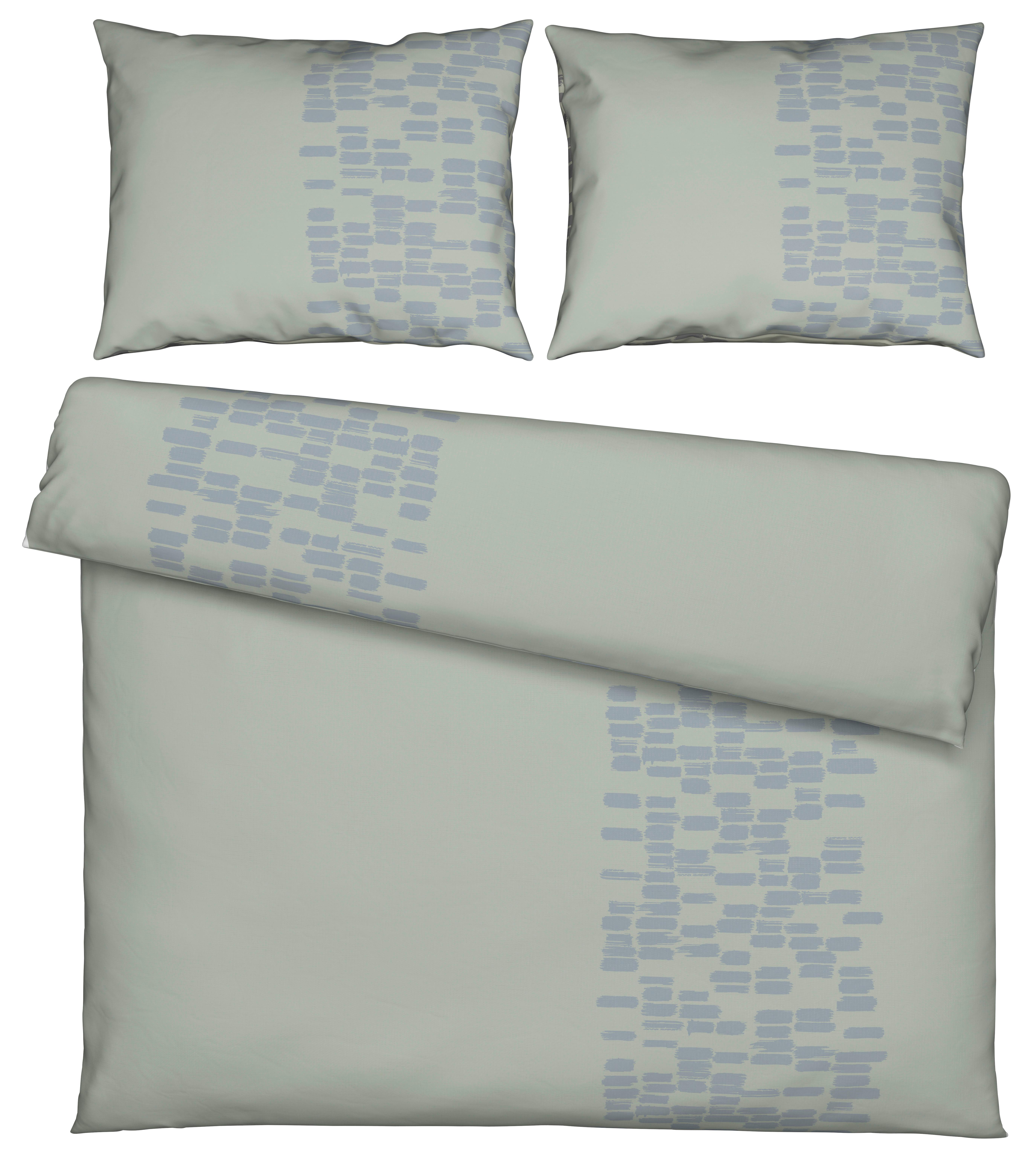 Ágyneműhuzat-garnitúra Kétszemélyes Brush Strokes - szürke, textil (200/220cm) - Modern Living