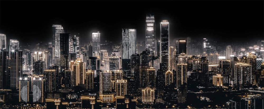 OBRAZ NA SZKLE GM015 - czarny/kolor złoty, Design, szkło (125/50cm) - Monee