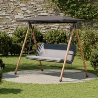Balansoar Budapest - antracit/negru, Modern, metal/textil (215/182/120cm) - Mömax