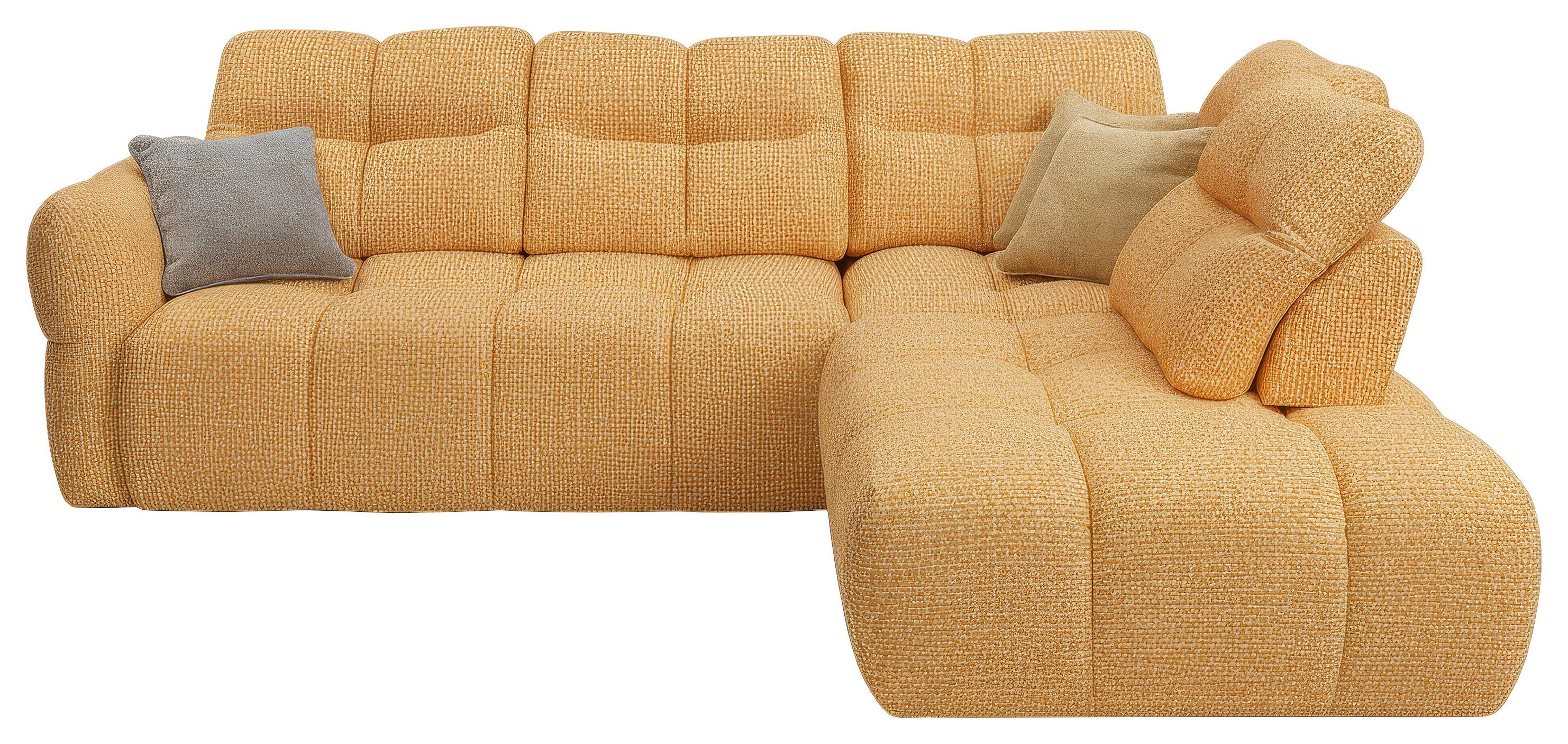 Kutna Garnitura Contempo - žuta/crna, Moderno, tekstil/plastika (277/90-98/225cm) - Premium Living