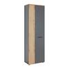 GARDEROB CADIX -EXKLUSIV- - svart/antracit, Modern, trämaterial/plast (60/195/36cm) - Mömax