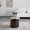 SOFFBORD SOLCO -TREND- - bronsfärgad/naturfärgad, Lifestyle, metall/trämaterial (46/41cm) - Premium Living