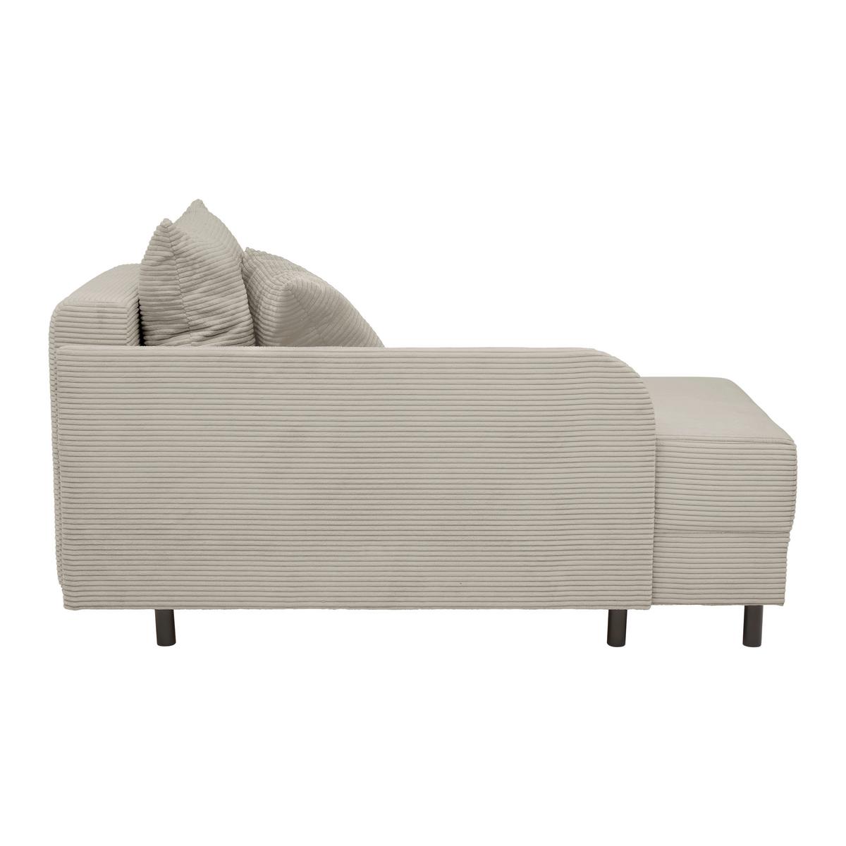 Liege Nova Beige - Beige/Schwarz, MODERN, Holz/Textil (145/62/85cm) - Mömax