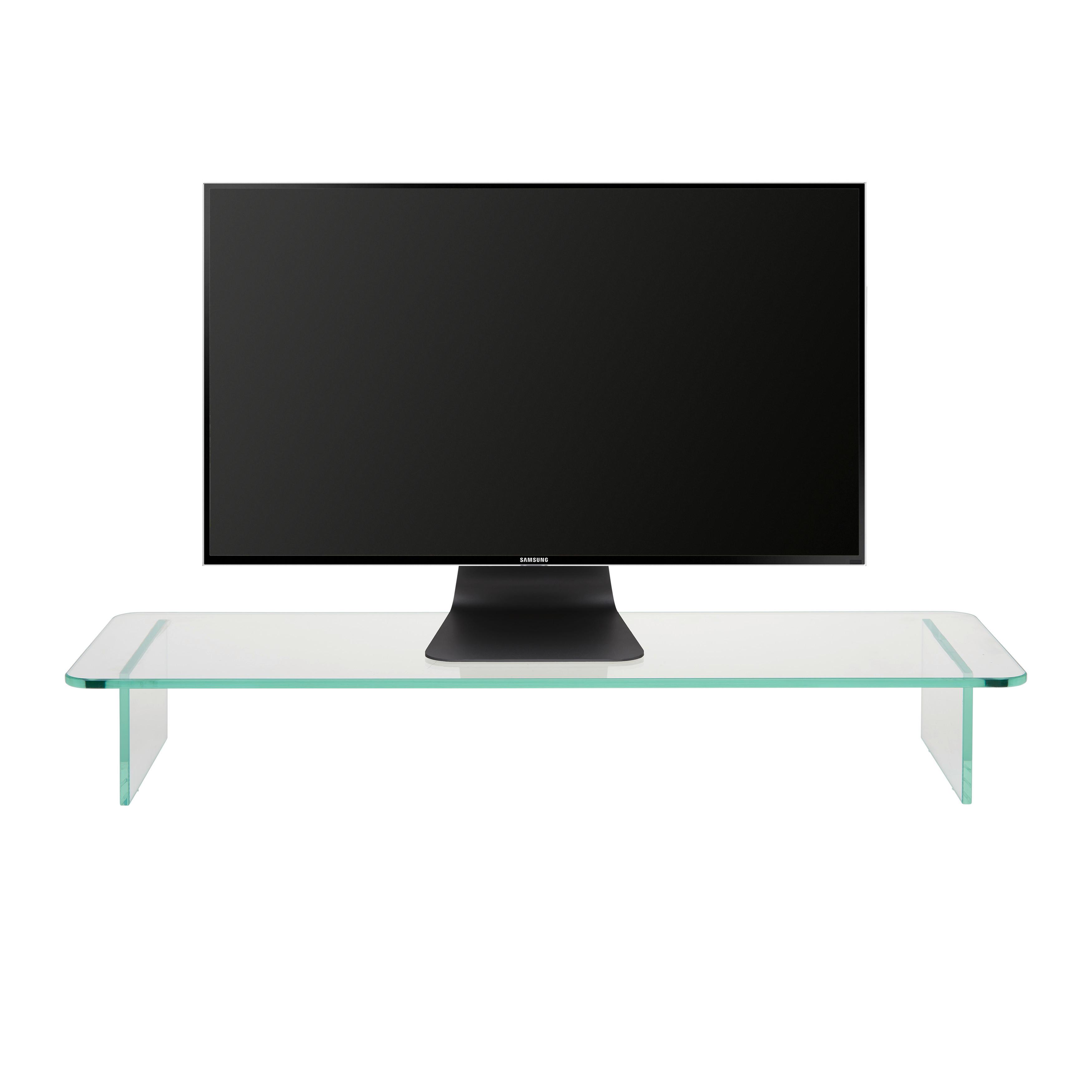 TV-BORD GO 750 RE - klar, Klassisk, glas (75/12/25cm) - Mömax