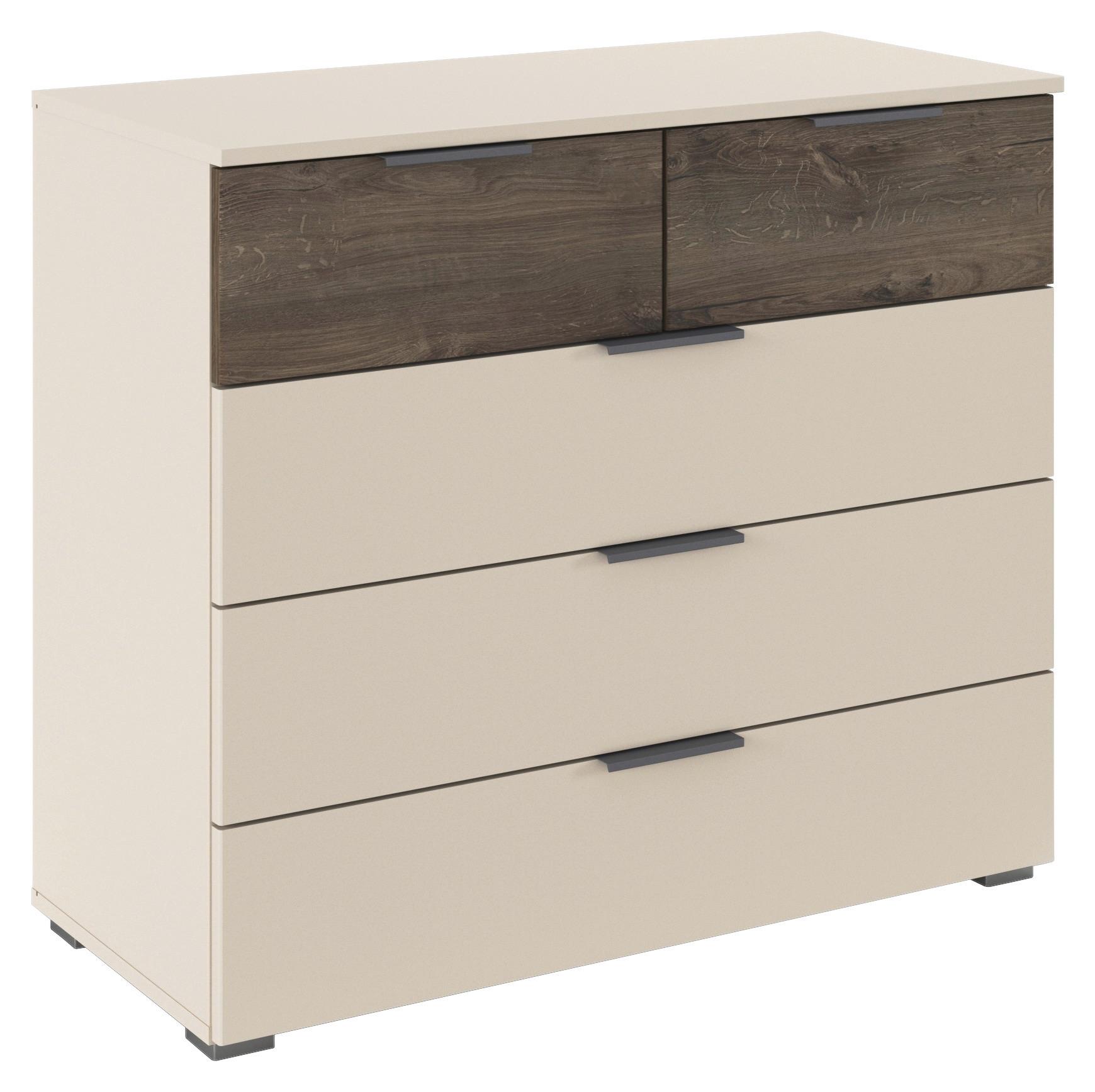 COMODA SAJO - șampanie, Trend, material pe bază de lemn (93/81/42cm) - Premium Living