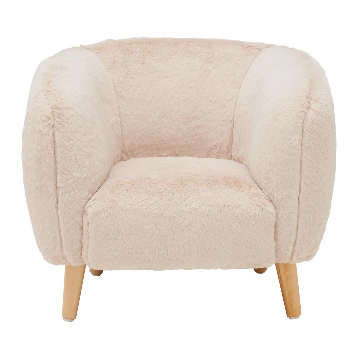 KINDERSESSEL FLUFFY -TREND- - Beige, Modern (52/44/41cm) - Premium Living